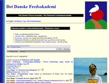 Tablet Screenshot of fredsakademiet.dk